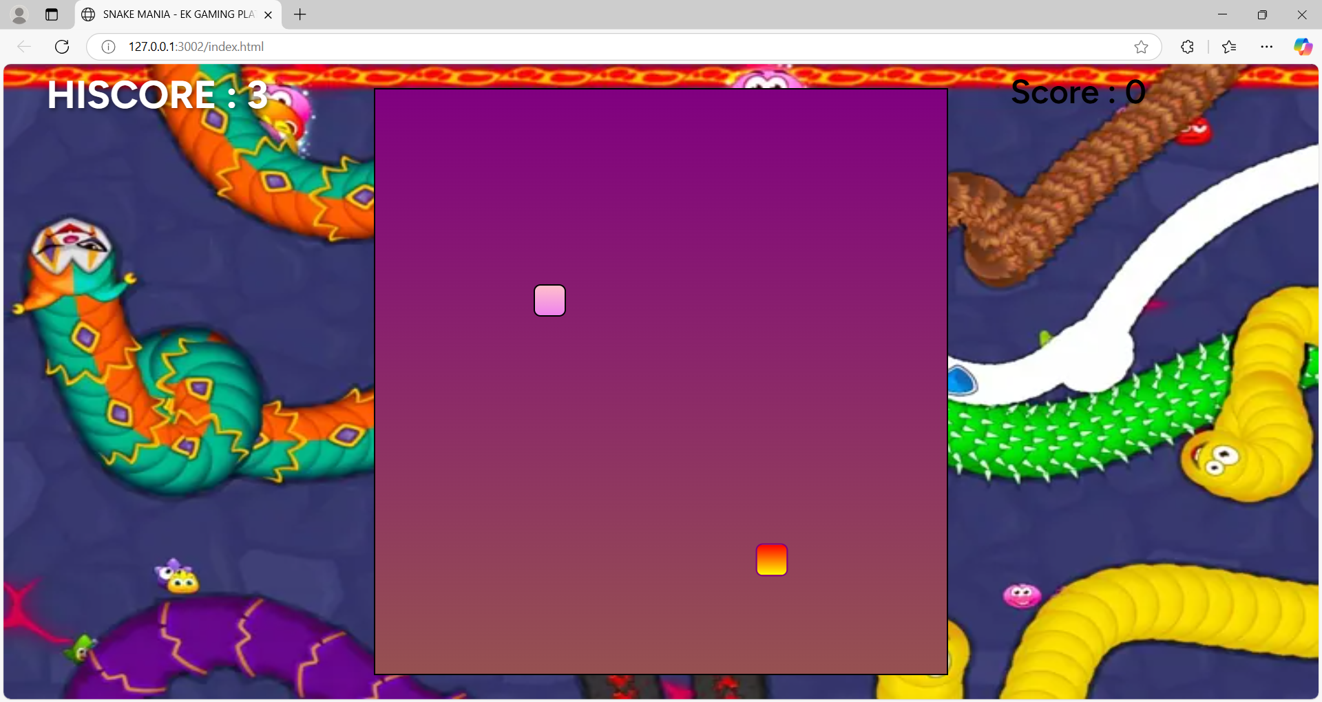 Snake Game Screenshot